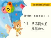 1.1 从不同位置观察物体 PPT课件+教案