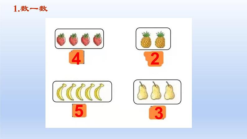 西师版小学一年级数学上册1～5的认识课件PPT第4页
