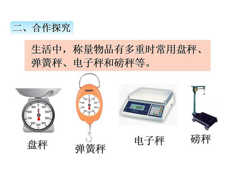 青岛版（六三制）数学三年级上册第一单元 1克、千克、吨的认识（课件）第7页