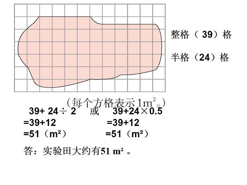 5.4 不规则图形的面积（4）（课件）数学五年级上册-西师大版第8页