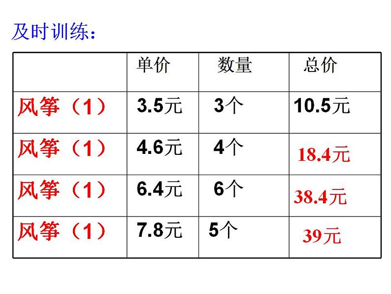 1.1 小数乘整数（3）（课件）数学五年级上册-西师大版第6页