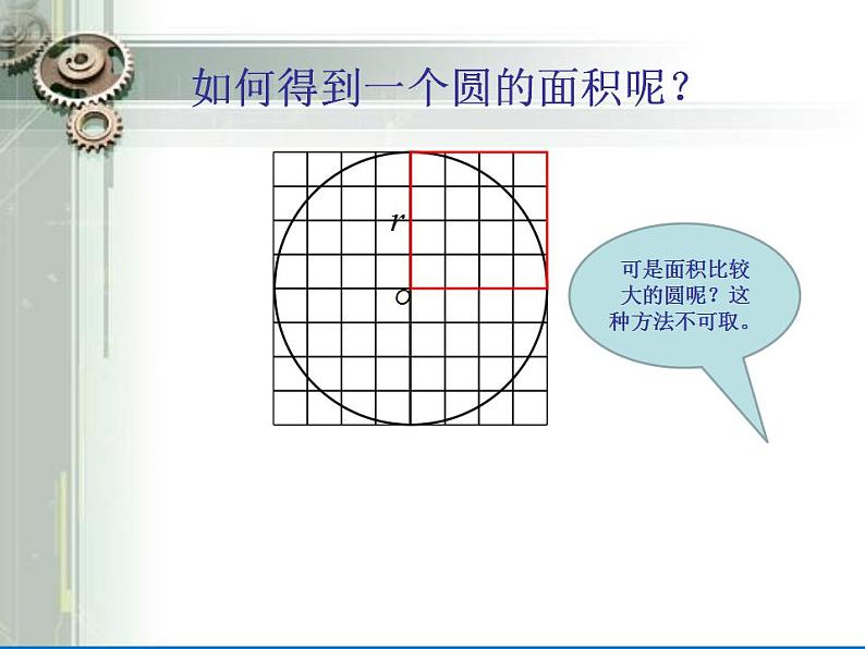 六年级上册数学课件-1.6 圆的面积（一）（10）-北师大版05