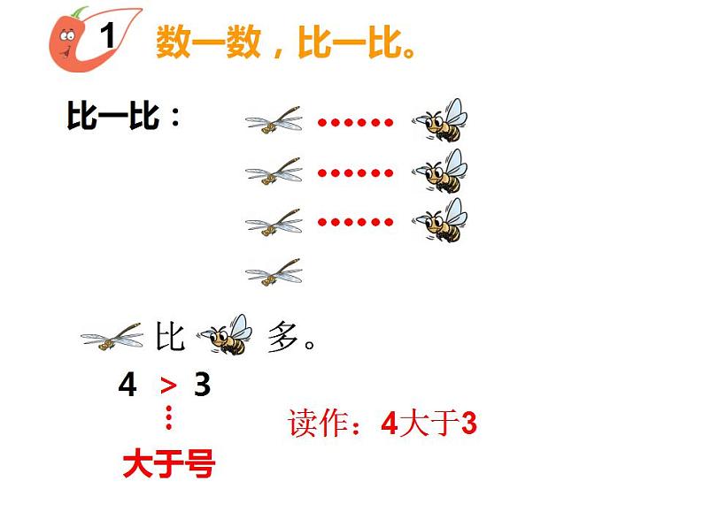 西师大版一年级数学上册课件 1.3 比较第6页