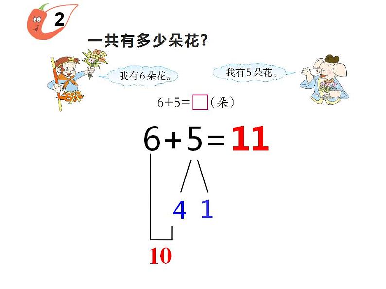 西师大版一年级数学上册课件 2.2 6，7的加减法第6页