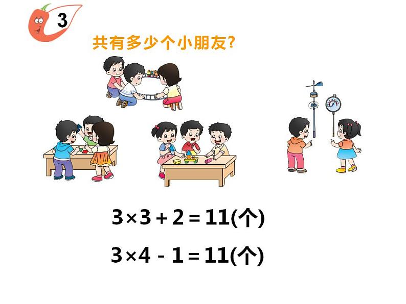 西师大版二年级数学上册课件 1.3 3的乘法口诀第3页