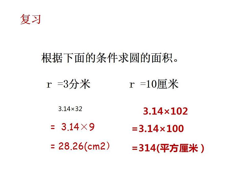 西师大版六年级数学上册课件 2.3 圆的面积第2页