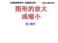 小学数学西师大版六年级上册图形的放大或缩小教课课件ppt