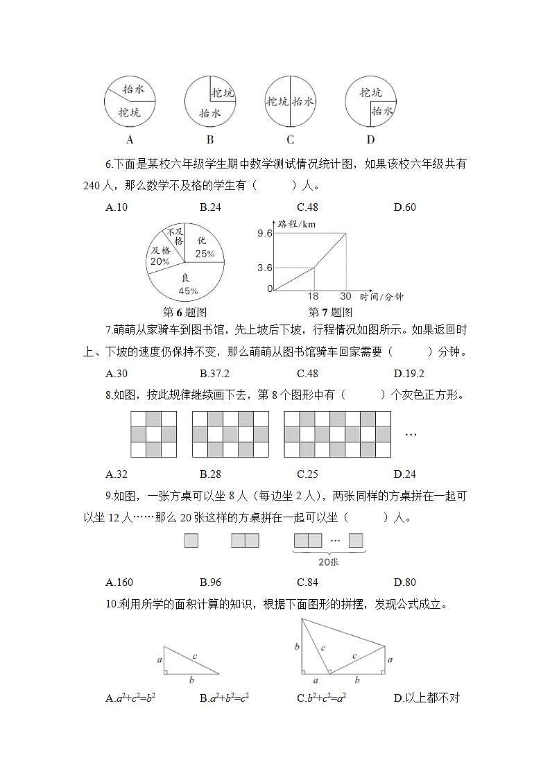 人教版六年级上册-第7、8单元测试卷+答案第2页