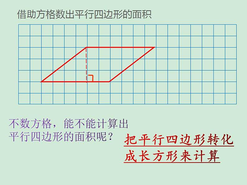 五年级上册数学课件-4.3 探索活动：平行四边形的面积（24）-北师大版03