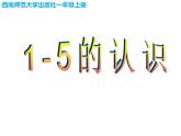 西师大版一年级数学上册课件 1.1 1～5的认识