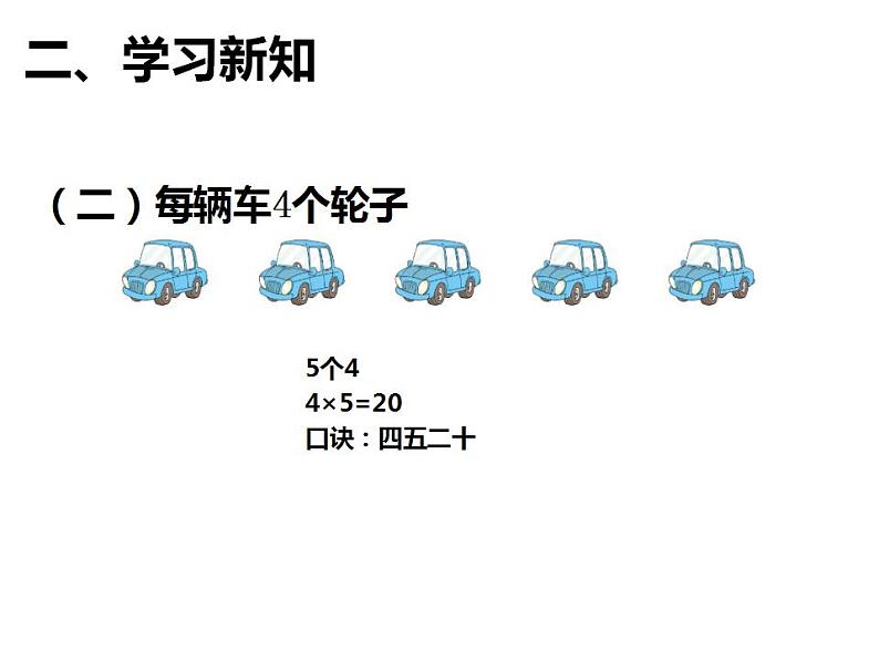 西师大版二年级数学上册课件 1.4 4的乘法口诀第5页