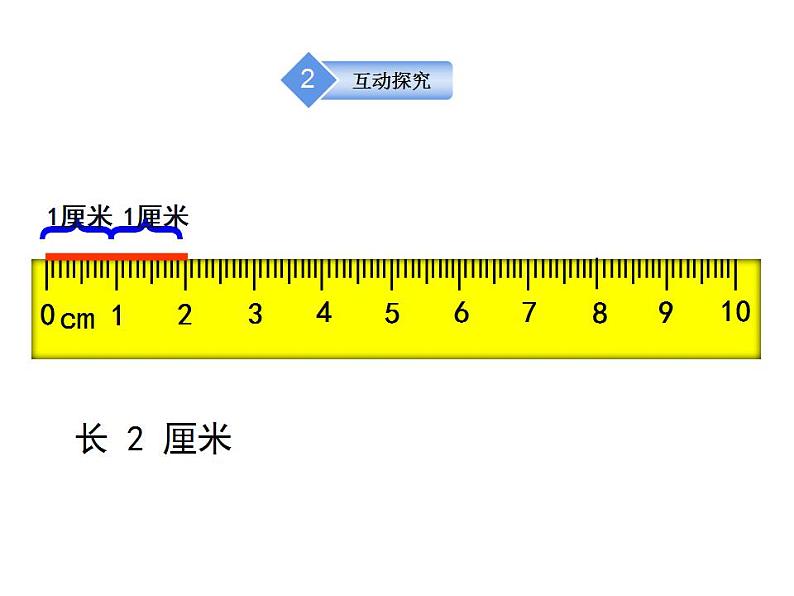 西师大版二年级数学上册课件 5.1 用厘米作单位量长度第8页