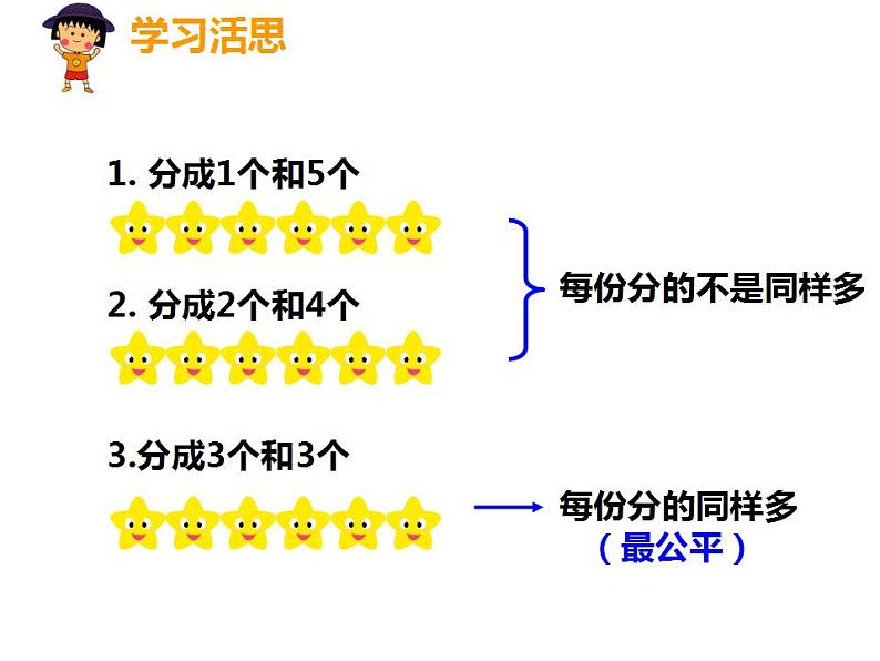 西师大版二年级数学上册课件 6.1 分一分08