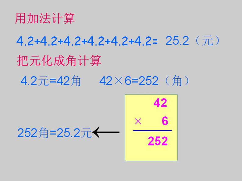 西师大版五年级数学上册课件 1.1 小数乘整数05