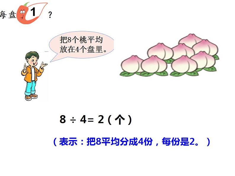 西师大版二年级数学上册课件 6.2 除法的初步认识05