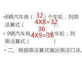 西师大版二年级数学上册课件 1.4 4的乘法口诀