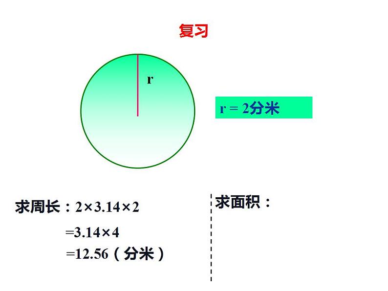 西师大版六年级数学上册课件 2.3 圆的面积第3页