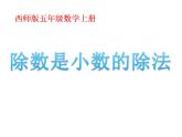 除数是小数的除法PPT课件免费下载