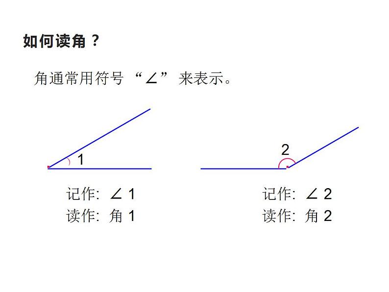 西师大版四年级数学上册课件 3.2 角的度量第4页