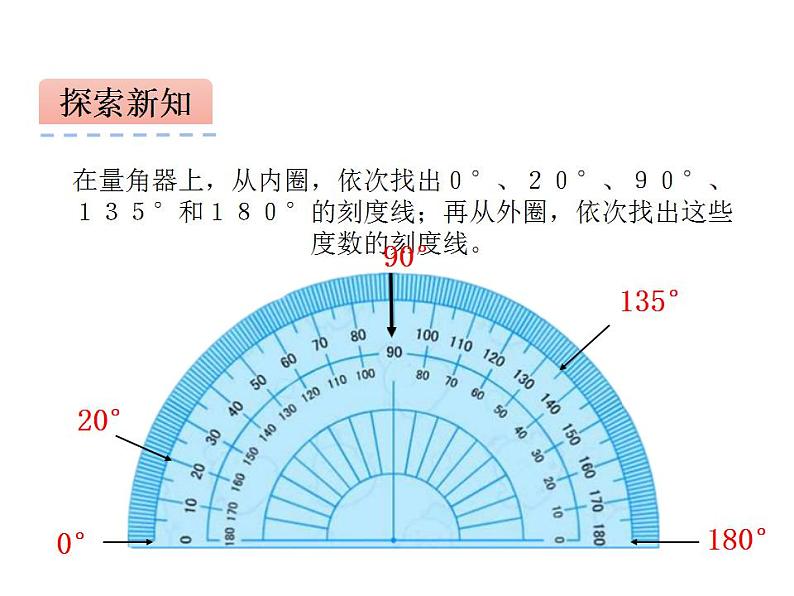 西师大版四年级数学上册课件 3.2 角的度量第8页