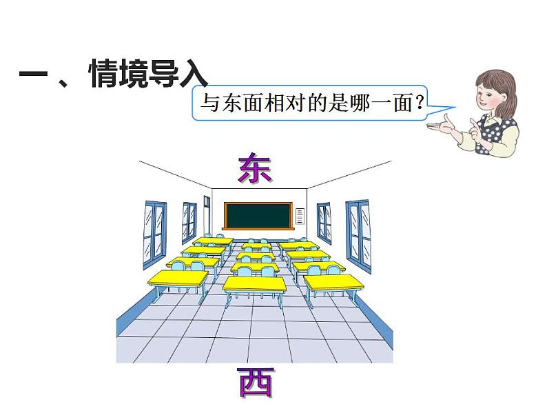 西师大版三年级数学上册课件 3.2 东南、西南、东北、西北05