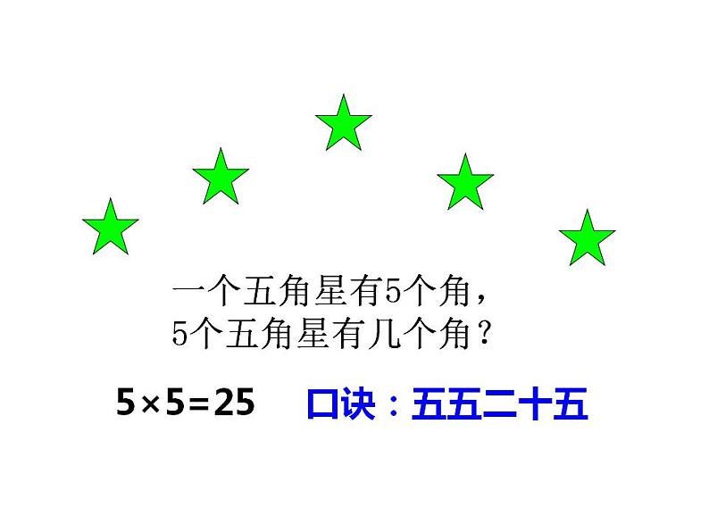 西师大版二年级数学上册课件 1.5 5的乘法口诀08