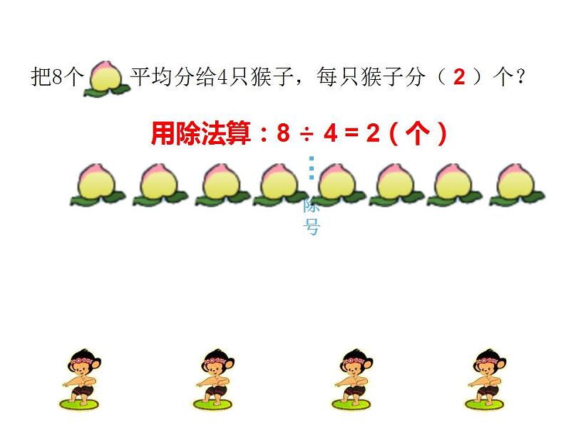 西师大版二年级数学上册课件 6.2 除法的初步认识第2页