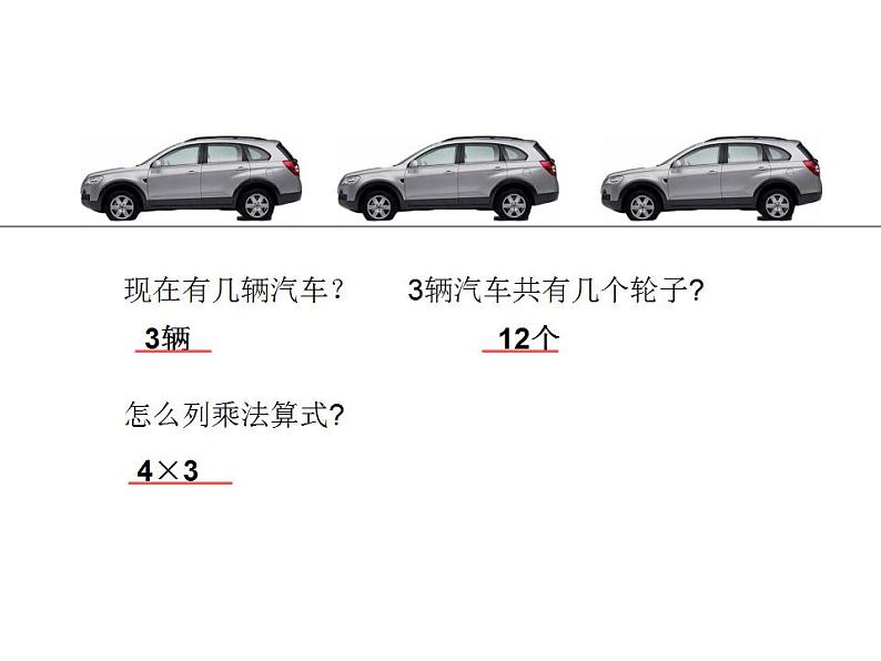 西师大版二年级数学上册课件 1.4 4的乘法口诀第5页