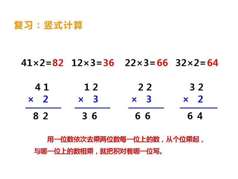 西师大版三年级数学上册课件 2.2 一位数乘三位数竖式写法第2页