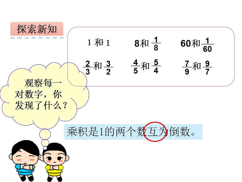 西师大版六年级数学上册课件 3 倒数04