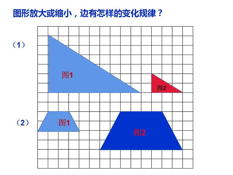 西师大版六年级数学上册课件 5.1 图形的放大或缩小07