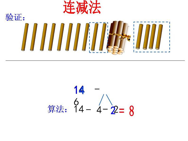 西师大版一年级数学上册课件 6.3 14、15减几07