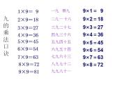 西师大版二年级数学上册课件 3.2 8，9的乘法口诀