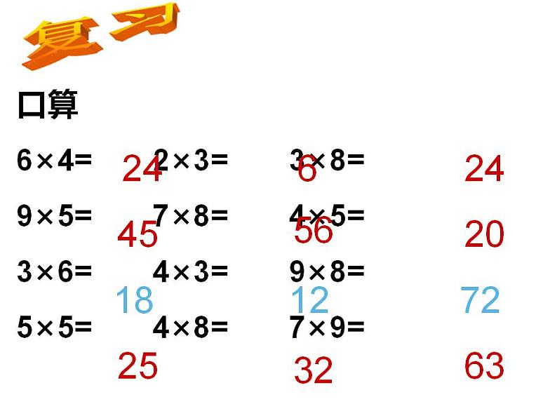 西师大版二年级数学上册课件 6.3 用乘法口诀求商03