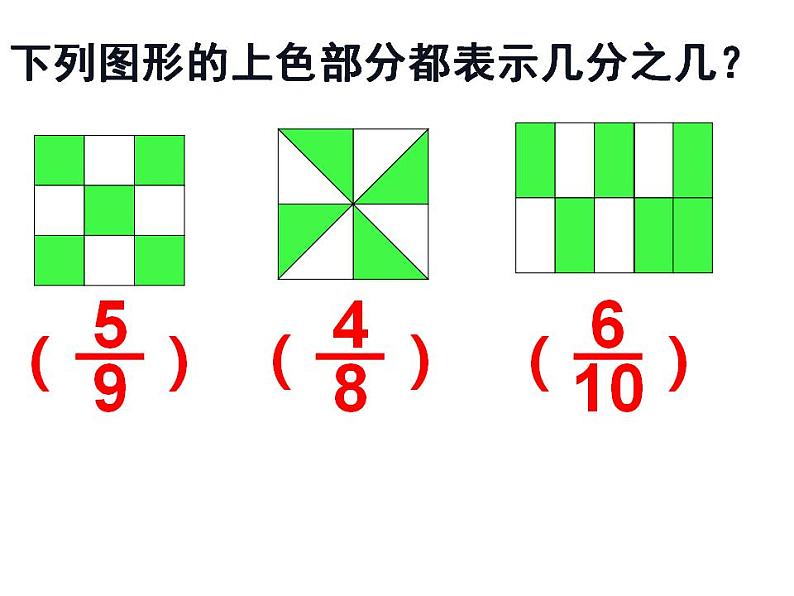 西师大版三年级数学上册课件 8.1 分数的初步认识07