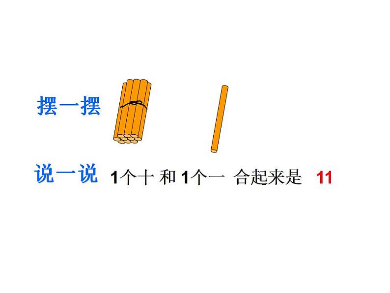 西师大版一年级数学上册课件 4.1 认识11～20各数04