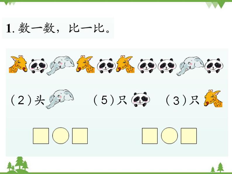 人教版一年级数学上册 第三单元整理复习（课件)第2页