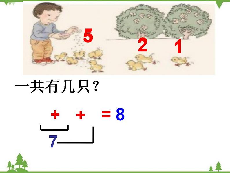 人教版一年级数学上册 连加连减课件（课件)第3页