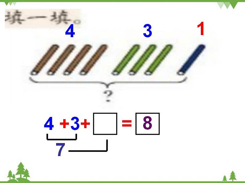 人教版一年级数学上册 连加连减课件（课件)第4页