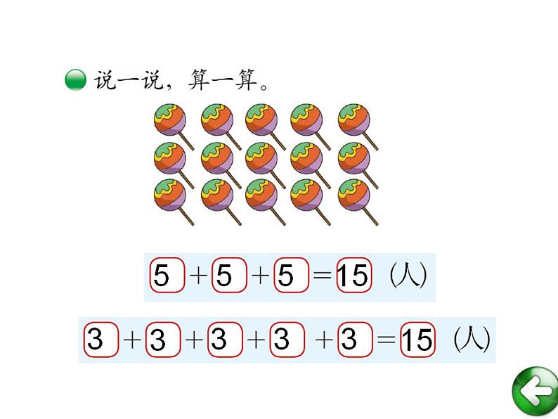 二年级上册数学课件-3.1 有多少块糖（5）-北师大版07