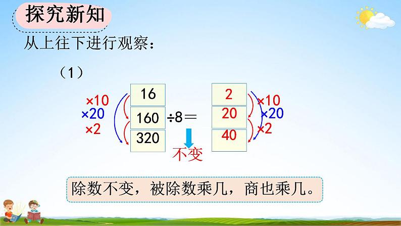 人教版四年级数学上册《6-2-11 商不变的规律》教学课件第4页