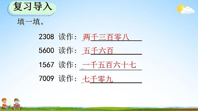 人教版四年级数学上册《1-2 亿以内数的读法》教学课件第2页