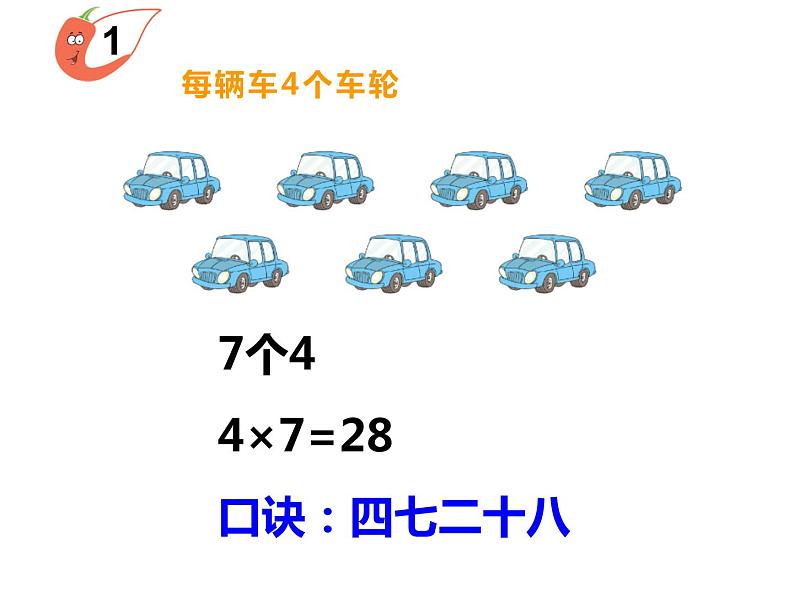 1.4 4的乘法口诀（8）（课件）数学二年级上册-西师大版第8页