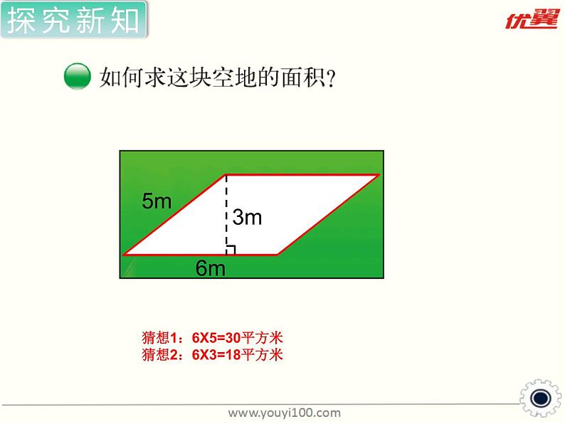 五年级上册数学课件-4.3 探索活动：平行四边形的面积（18）-北师大版第4页