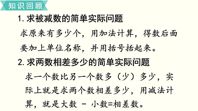 苏教一数下总复习第4课时     解决简单的实际问题课件PPT第2页