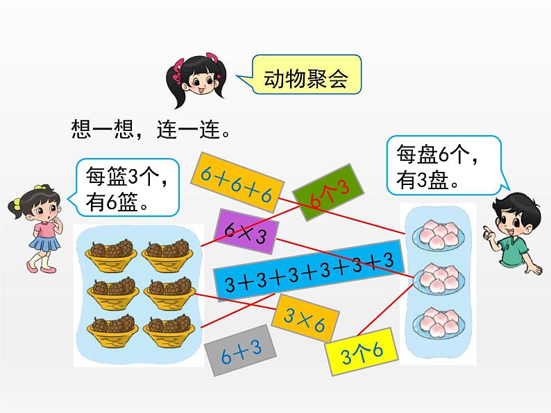 《动物聚会》（课件）-2021-2022学年数学二年级上册 北师大版第6页