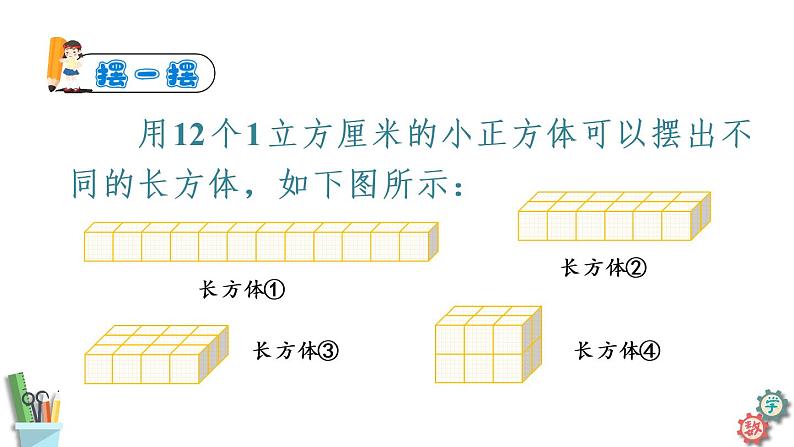 六年级数学上册课件 1.6 长方体和正方体体积公式推导 苏教版07