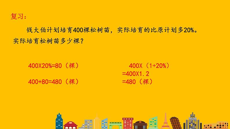 四 列方程解决稍复杂的百分数实际问题（课件）-2021-2022学年数学六年级上册 苏教版02