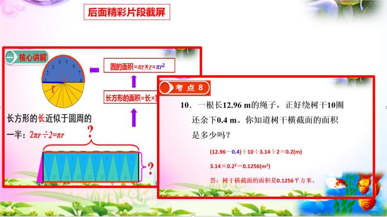 人教版六年级上册数学5.4圆的面积（1）讲解视频+课本习题讲解+考点+PPT课件【易懂通课堂】02