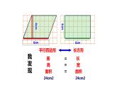 西师大版五年级数学上册课件 5.1 平行四边形的面积